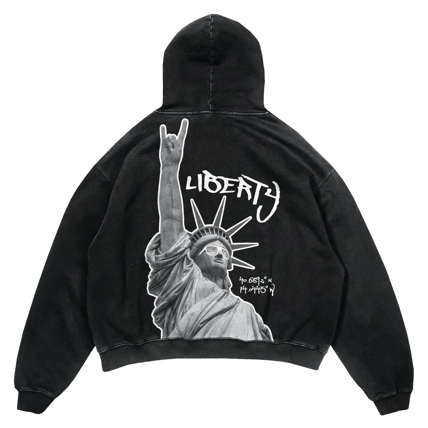 LIBERTY BLACK HOODIE